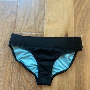 NWOT black Athleta bikini bottoms, small